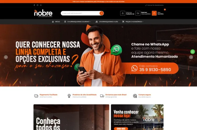 Loja Nobre Casa do Churrasqueiro criada com o NBuilder