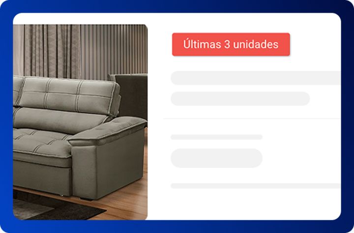 Recurso Notificação de estoque aplicado em uma loja criada no NBuilder